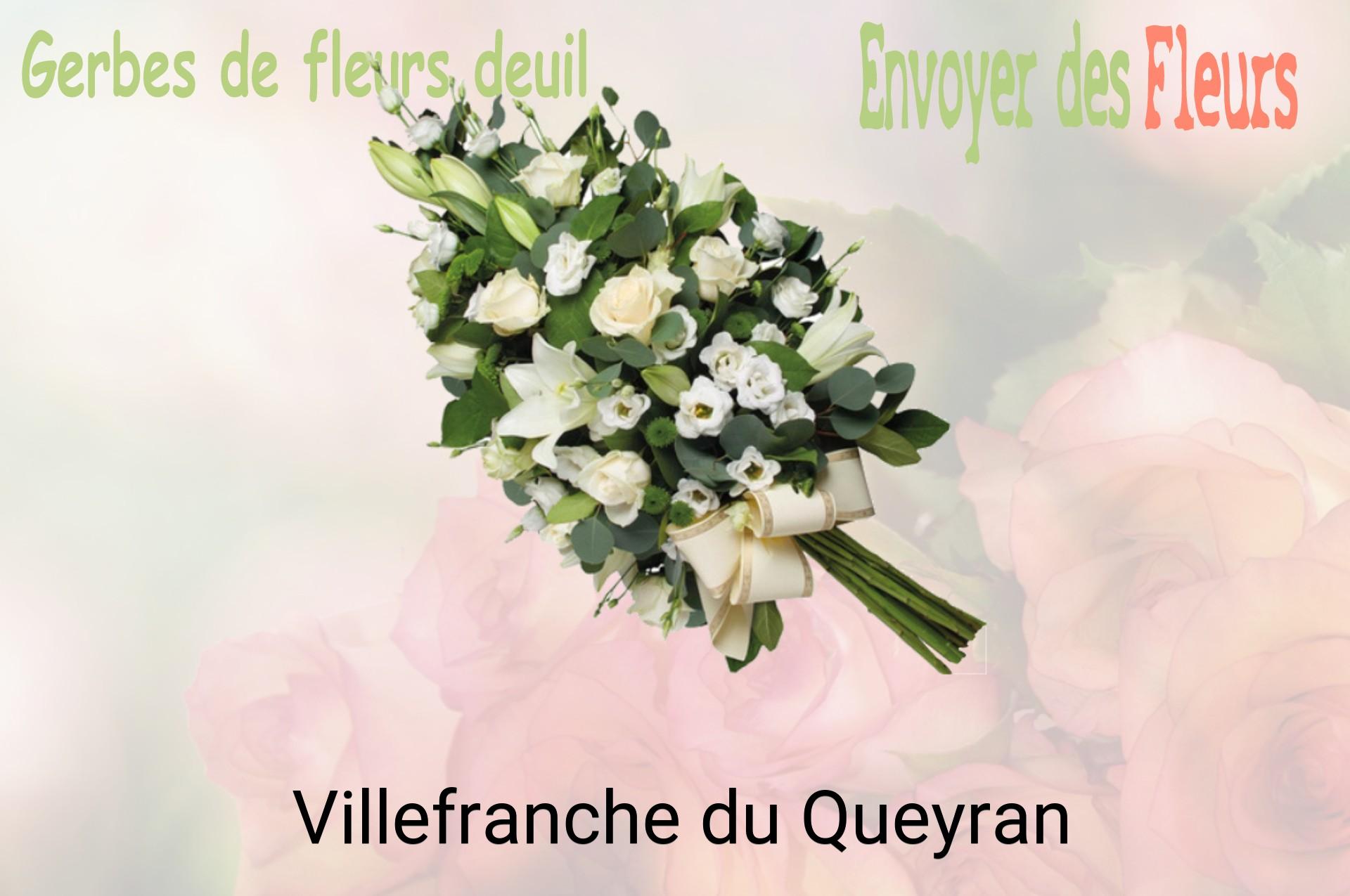 Gerbe de fleurs de deuil livrée à Villefranche-du-Queyran